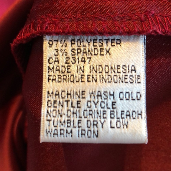 TALBOTS Petites 8P Red Sleeveless Jumper Dress - Picture 3 of 8